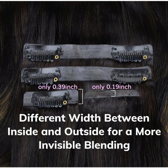 🤎 IDN Beauty 100% Remy Human Hair Clip-In Extensions - Balayage // NWT! - Picture 6 of 8